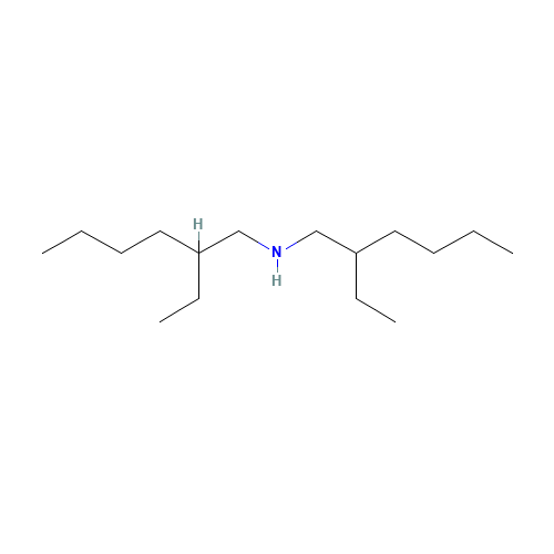 Bis(2-ethylhexyl)amine (CAS: 106-20-7) - Chemical Structure and Molecular Formula 