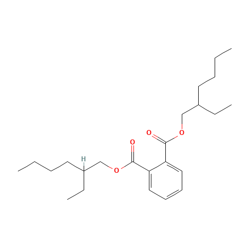 Bis(2-ethylhexyl) phthalate (CAS: 117-81-7) - Chemical Structure and Molecular Formula 