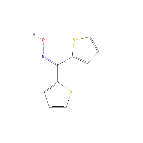 BIS(2-THIENYL) KETOXIME (CAS: 10558-44-8) - Chemical Structure and Molecular Formula 