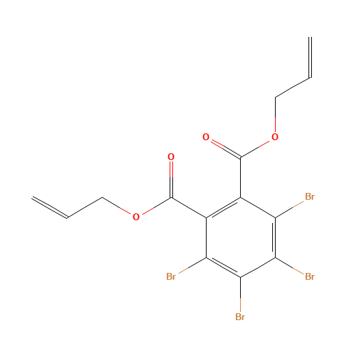 DIALLYL TETRABROMOPHTHALATE (CAS: 49693-09-6) - Chemical Structure and Molecular Formula 