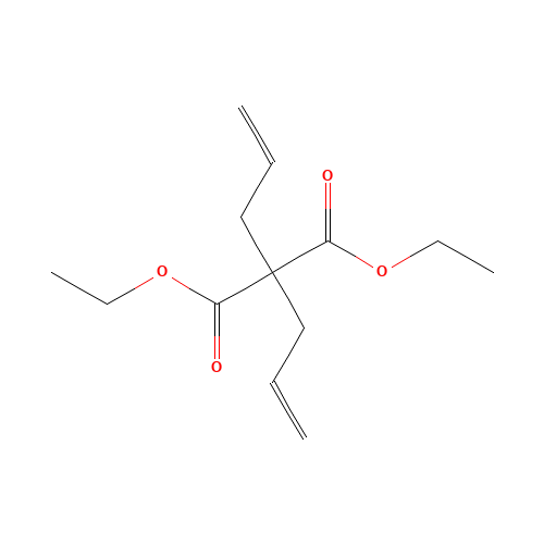 DIETHYL DIALLYLMALONATE (CAS: 3195-24-2) - Chemical Structure and Molecular Formula 