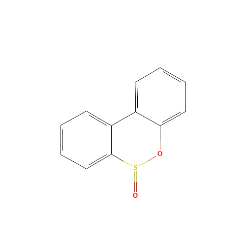 DIBENZO[1,2]OXATHIIN 6-OXIDE (CAS: 77123-91-2) - Chemical Structure and Molecular Formula 
