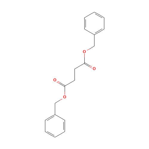 DIBENZYL SUCCINATE (CAS: 103-43-5) - Chemical Structure and Molecular Formula 