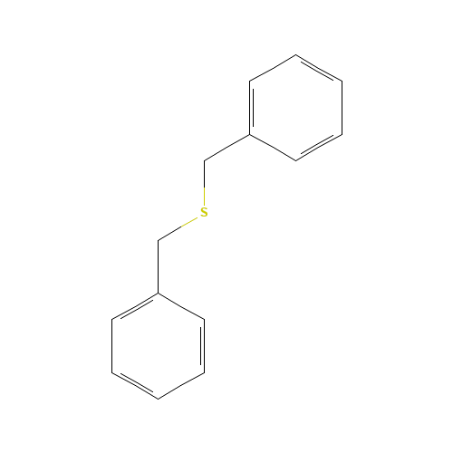 Dibenzyl sulphide (CAS: 538-74-9) - Chemical Structure and Molecular Formula 