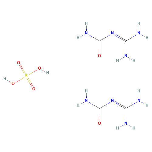 GUANYLUREA SULFATE (CAS: 591-01-5) - Chemical Structure and Molecular Formula 