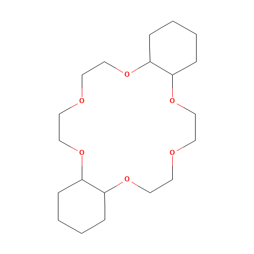 Dicyclohexano-18-crown-6 (CAS: 16069-36-6) - Chemical Structure and Molecular Formula 