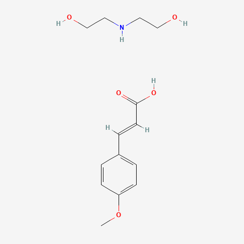 p-methoxycinnamic acid,compound with 2,2'-iminodiethanol (1:1) (CAS: 56265-46-4) - Chemical Structure and Molecular Formula 