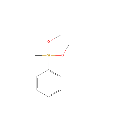 Methylphenyldiethoxysilane (CAS: 775-56-4) - Chemical Structure and Molecular Formula 