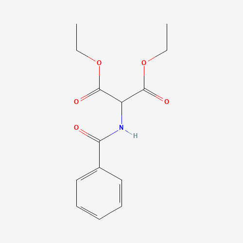 DIETHYL BENZAMIDOMALONATE (CAS: 16798-45-1) - Chemical Structure and Molecular Formula 