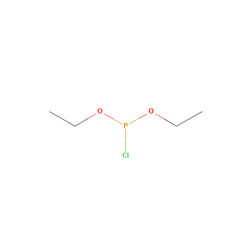 DIETHYL CHLOROPHOSPHITE (CAS: 589-57-1) - Chemical Structure and Molecular Formula 