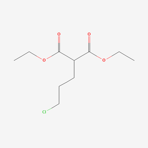 DIETHYL (3-CHLOROPROPYL)MALONATE chemical structure DIETHYL (3-CHLOROPROPYL)MALONATE (CAS: 18719-43-2) - Chemical Structure and Molecular Formula
