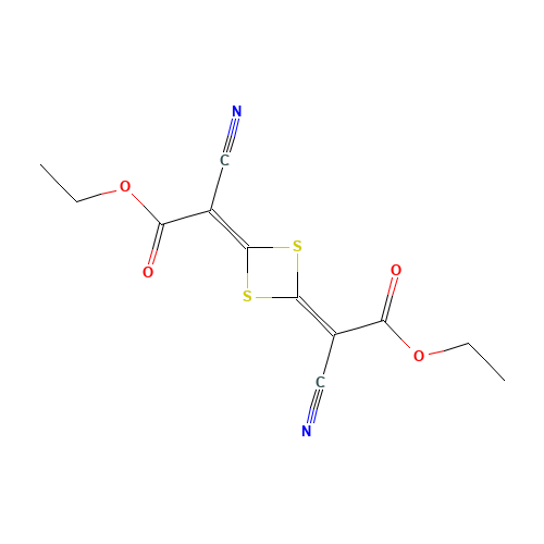 DIETHYL 2,2'-(1,3-DITHIETANE-2,4-DIYLIDENE)BIS(CYANOACETATE) (CAS: 22624-54-0) - Related Chemical Product