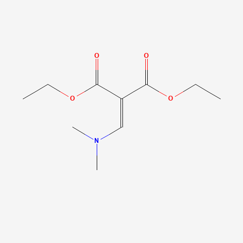 DIETHYL DIMETHYLAMINOMETHYLENEMALONATE (CAS: 18856-68-3) - Chemical Structure and Molecular Formula 