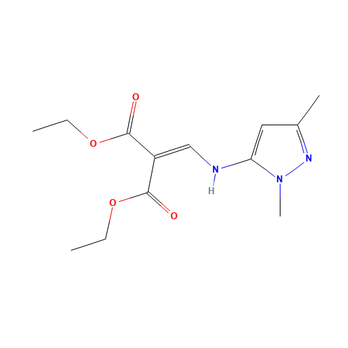 DIETHYL 2-[[(1,3-DIMETHYL-1H-PYRAZOL-5-YL)AMINO]METHYLIDENE]MALONATE (CAS: 20481-33-8) - Related Chemical Product