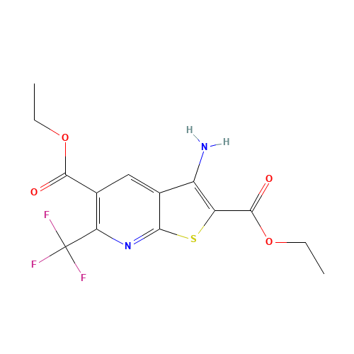 DIETHYL 3-AMINO-6-(TRIFLUOROMETHYL)THIENO[2,3-B]PYRIDINE-2,5-DICARBOXYLATE (CAS: 175277-75-5) - Related Chemical Product