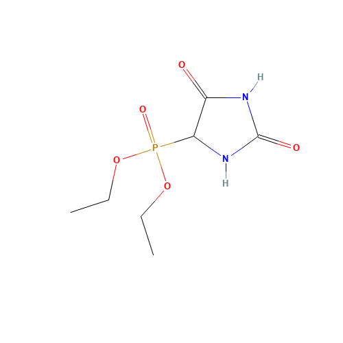 DIETHYL 5-HYDANTOYLPHOSPHONATE (CAS: 95378-36-2) - Chemical Structure and Molecular Formula 