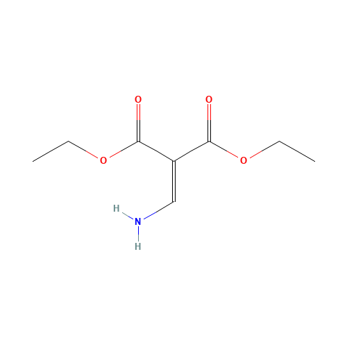 DIETHYL AMINOMETHYLENEMALONATE (CAS: 6296-99-7) - Chemical Structure and Molecular Formula 