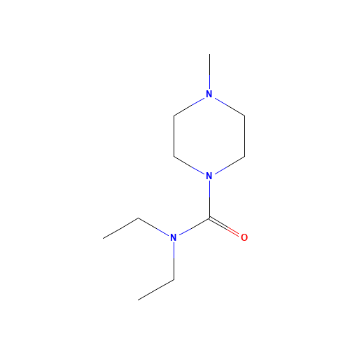 N,N-DIETHYL-4-METHYL-1-PIPERAZINECARBOXAMIDE (CAS: 90-89-1) - Related Chemical Product