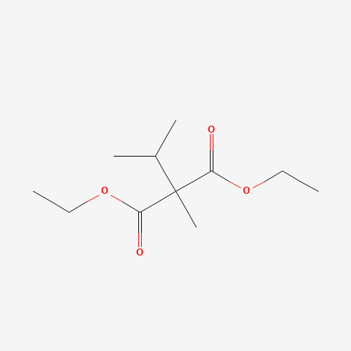 DIETHYL METHYL-ISO-PROPYLMALONATE (CAS: 58447-69-1) - Chemical Structure and Molecular Formula 