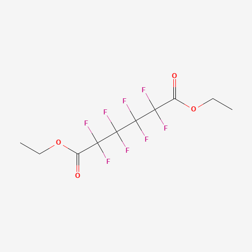 DIETHYL PERFLUOROADIPATE (CAS: 376-50-1) - Chemical Structure and Molecular Formula 