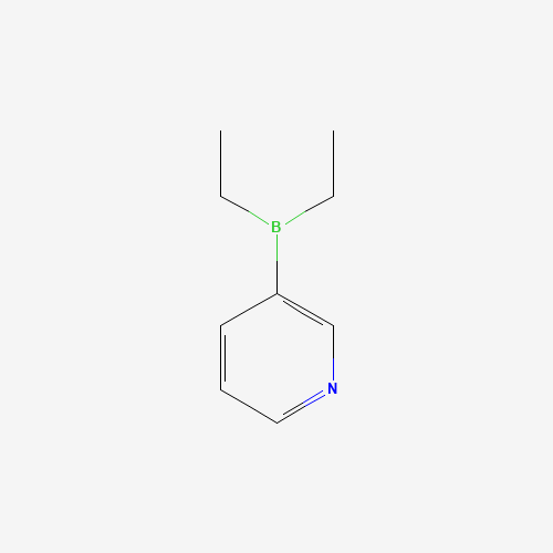 DIETHYL(3-PYRIDYL)BORANE (CAS: 89878-14-8) - Chemical Structure and Molecular Formula 