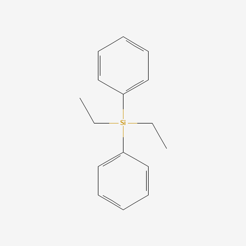 DIETHYLDIPHENYLSILANE (CAS: 17964-10-2) - Chemical Structure and Molecular Formula 