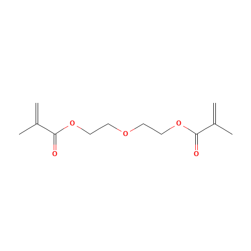 Diethylene glycol dimethacrylate (CAS: 2358-84-1) - Chemical Structure and Molecular Formula 