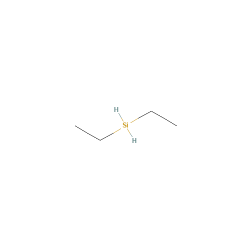 DIETHYLSILANE (CAS: 542-91-6) - Chemical Structure and Molecular Formula 