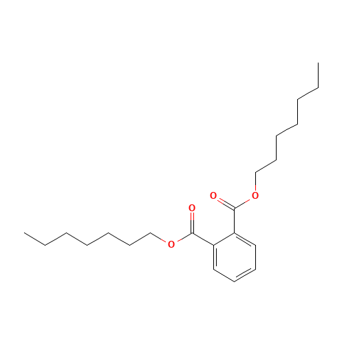 DI-N-HEPTYL PHTHALATE (CAS: 3648-21-3) - Chemical Structure and Molecular Formula 