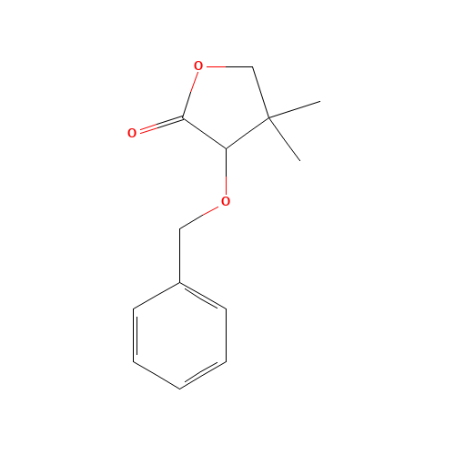Dihydro-4,4-dimethyl-3-(phenylmethoxy)-2(3H)-Furanone (CAS: 117895-47-3) - Chemical Structure and Molecular Formula 