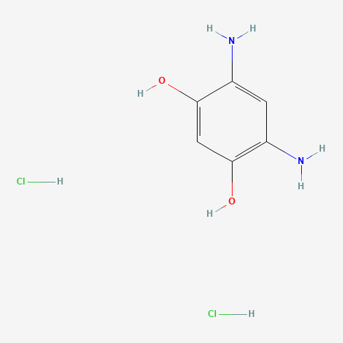 4,6-Diaminoresorcinol dihydrochloride (CAS: 16523-31-2) - Chemical Structure and Molecular Formula 