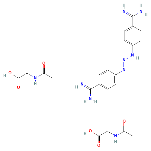 DIMINAZENE ACETURATE (CAS: 908-54-3) - Chemical Structure and Molecular Formula 