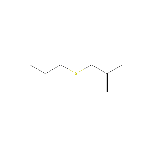 DIMETHALLYL SULPHIDE (CAS: 52444-06-1) - Chemical Structure and Molecular Formula 