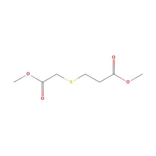 DIMETHYL 3-THIAADIPATE (CAS: 7400-45-5) - Chemical Structure and Molecular Formula 