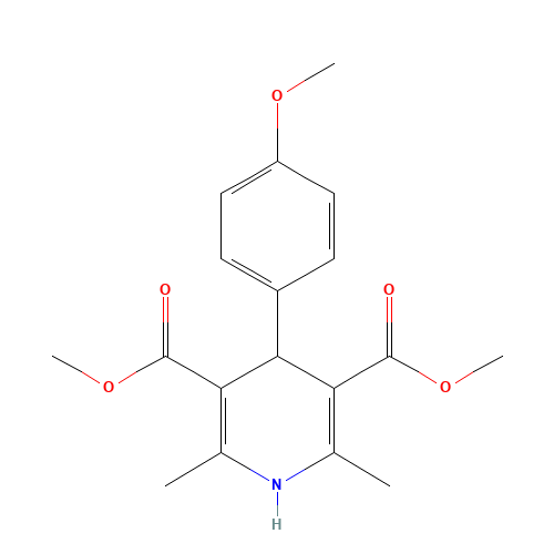 DIMETHYL 4-(4-METHOXYPHENYL)-2,6-DIMETHYL-1,4-DIHYDROPYRIDINE-3,5-DICARBOXYLATE (CAS: 73257-47-3) - Related Chemical Product