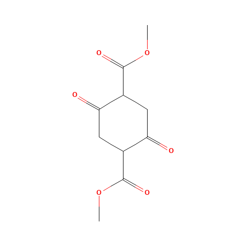 2,5-dioxo-1,4-cyclohexanedicarboxylic acid dimethyl ester (CAS: 6289-46-9) - Chemical Structure and Molecular Formula 