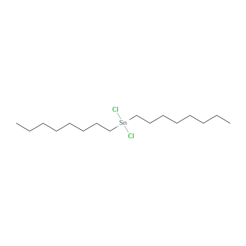DI-N-OCTYLTIN DICHLORIDE (CAS: 3542-36-7) - Chemical Structure and Molecular Formula 