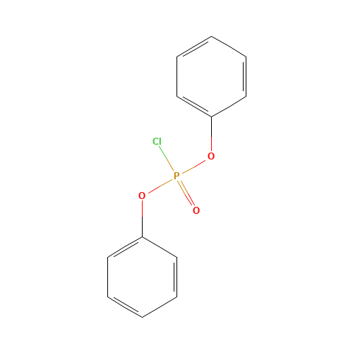 Diphenyl chlorophosphate (CAS: 2524-64-3) - Chemical Structure and Molecular Formula 