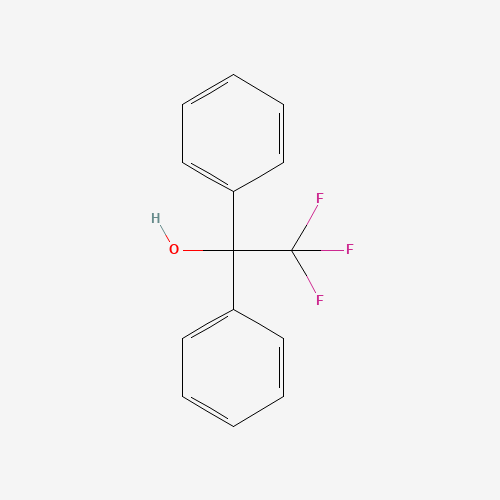 ALPHA-(TRIFLUOROMETHYL)BENZHYDROL (CAS: 379-18-0) - Chemical Structure and Molecular Formula 