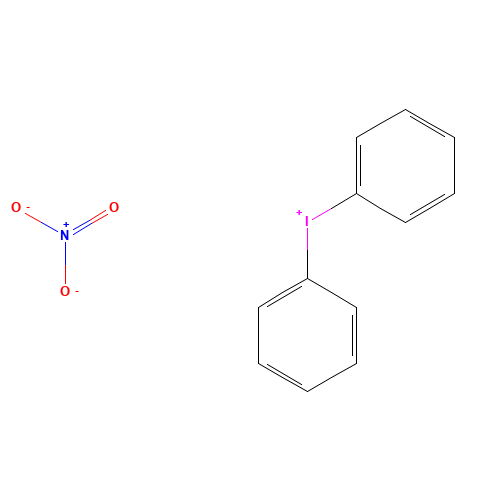 Diphenyliodonium nitrate (CAS: 722-56-5) - Chemical Structure and Molecular Formula 