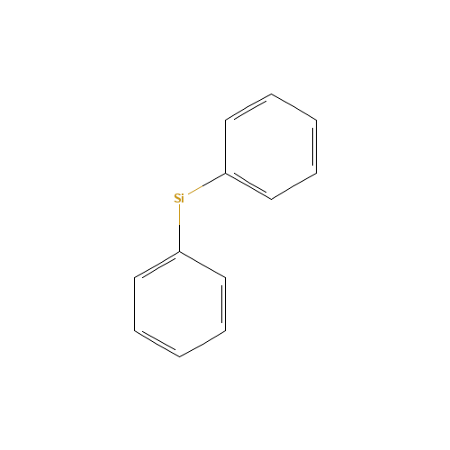 Diphenylsilane (CAS: 775-12-2) - Chemical Structure and Molecular Formula 