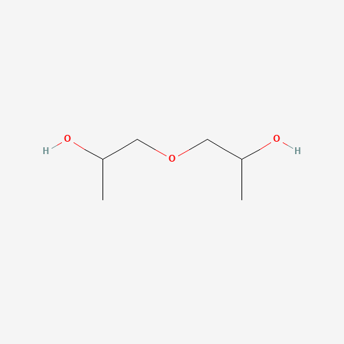 1,1'-Oxydi-2-propanol (CAS: 110-98-5) - Chemical Structure and Molecular Formula 