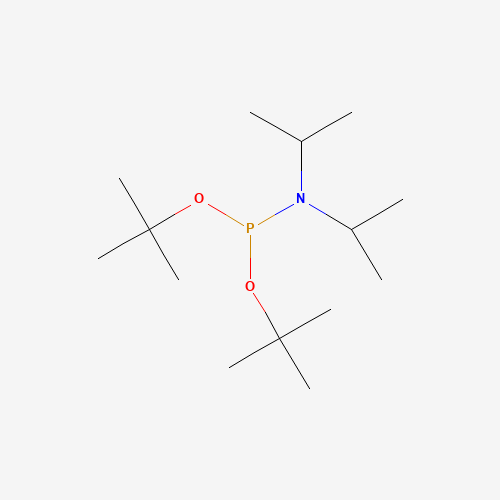 Di-tert-butyl N,N-diisopropylphosphoramidite (CAS: 137348-86-8) - Chemical Structure and Molecular Formula 