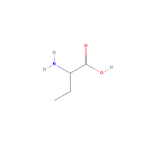 DL-2-Aminobutyric acid (CAS: 2835-81-6) - Chemical Structure and Molecular Formula 