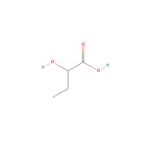 DL-2-HYDROXY-N-BUTYRIC ACID (CAS: 600-15-7) - Chemical Structure and Molecular Formula 