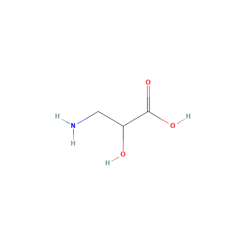 DL-ISOSERINE (CAS: 632-12-2) - Chemical Structure and Molecular Formula 