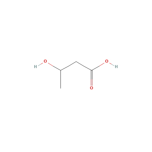 3-Hydroxybutyric acid (CAS: 625-71-8) - Chemical Structure and Molecular Formula 