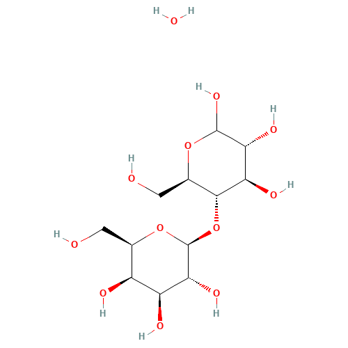 LACTOSE,MONOHYDRATE (CAS: 10039-26-6) - Chemical Structure and Molecular Formula 