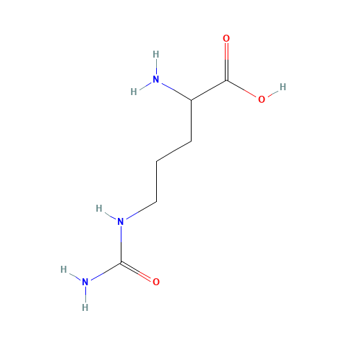 DL-CITRULLINE (CAS: 627-77-0) - Chemical Structure and Molecular Formula 