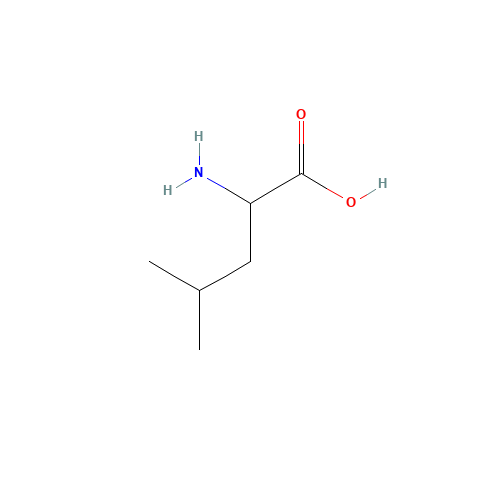DL-2-Amino-4-methylpentanoic acid (CAS: 328-39-2) - Chemical Structure and Molecular Formula 
